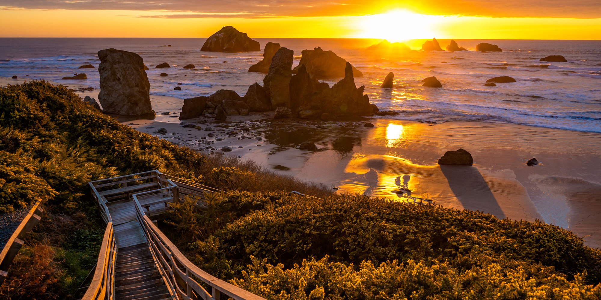 coast stairs haystacks Bandon ManuelaDurson