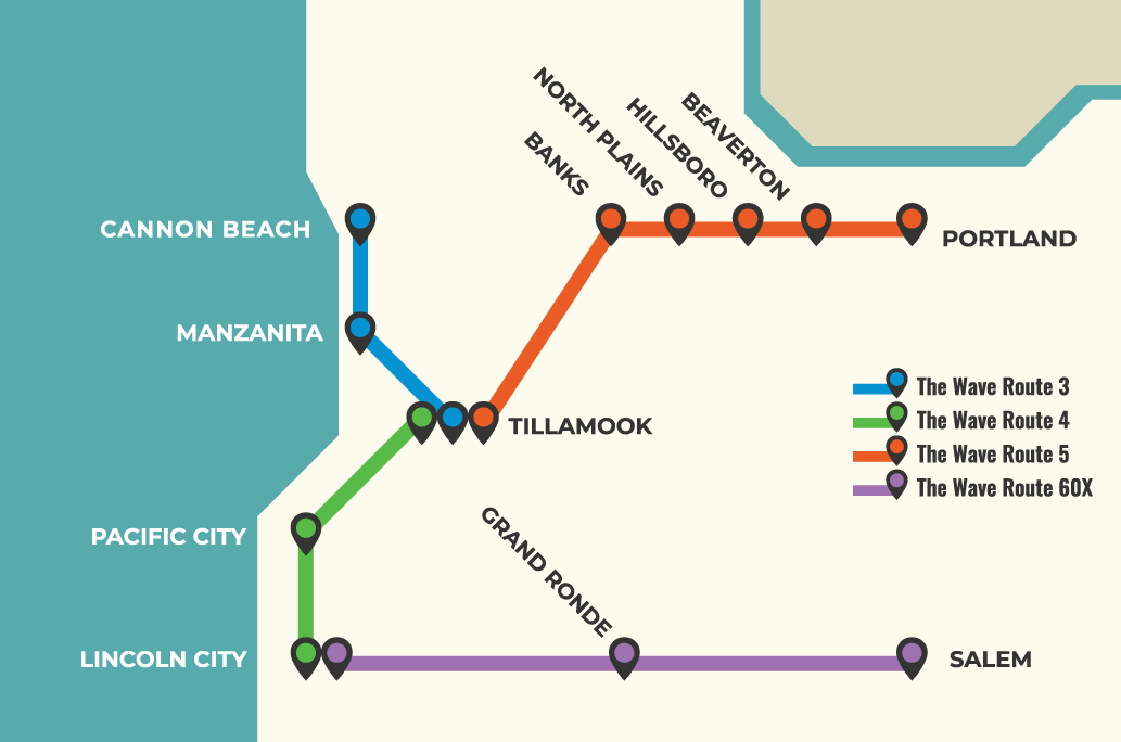 map travel pacific city