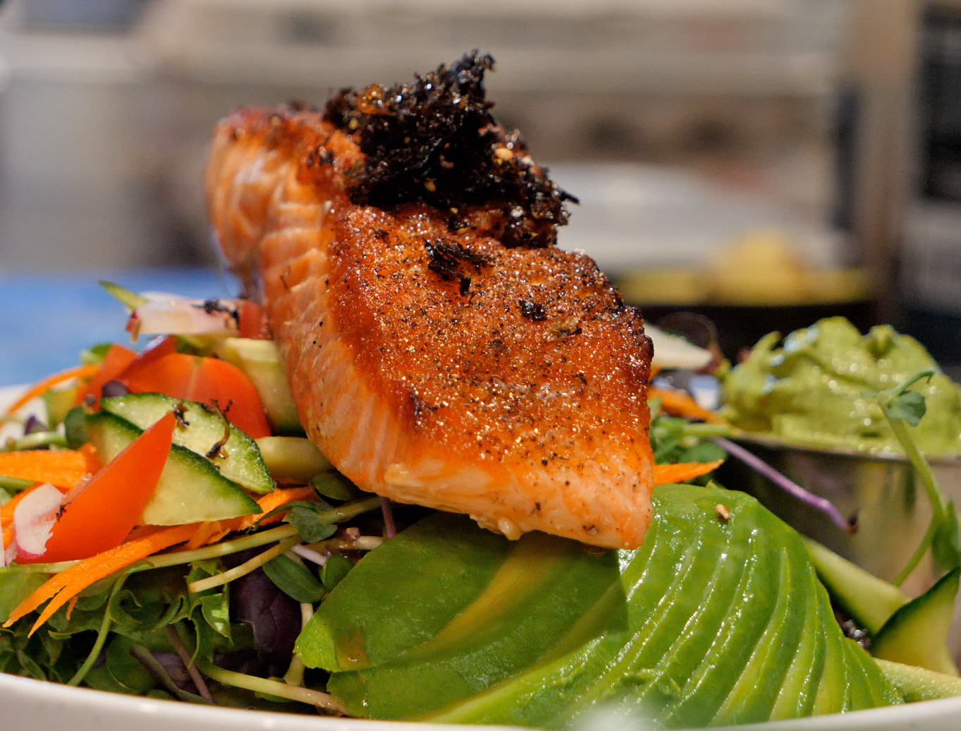 salmon salad dulse seaweed xian 001