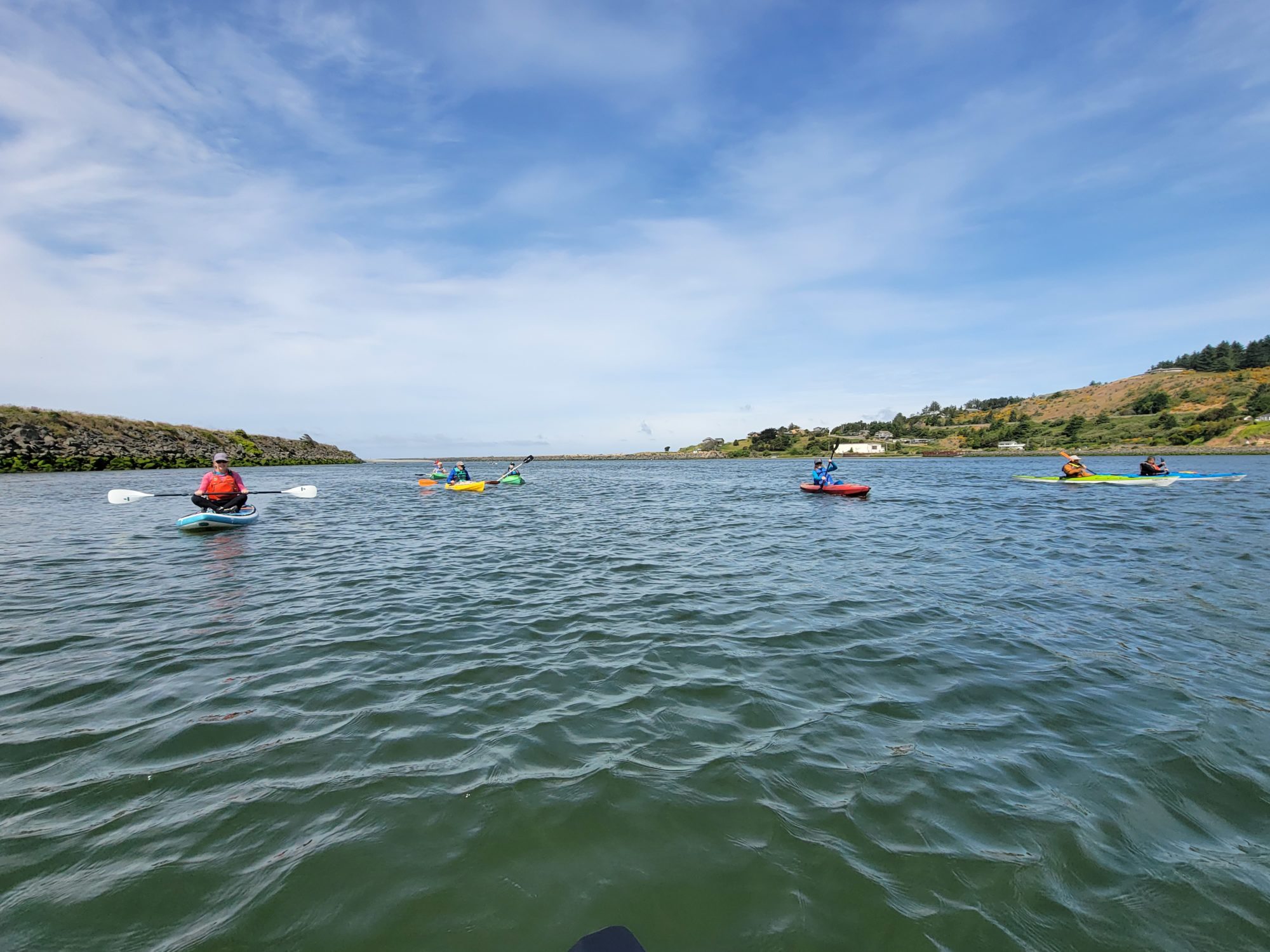 Picture of kayakers paddling on the Rogue River