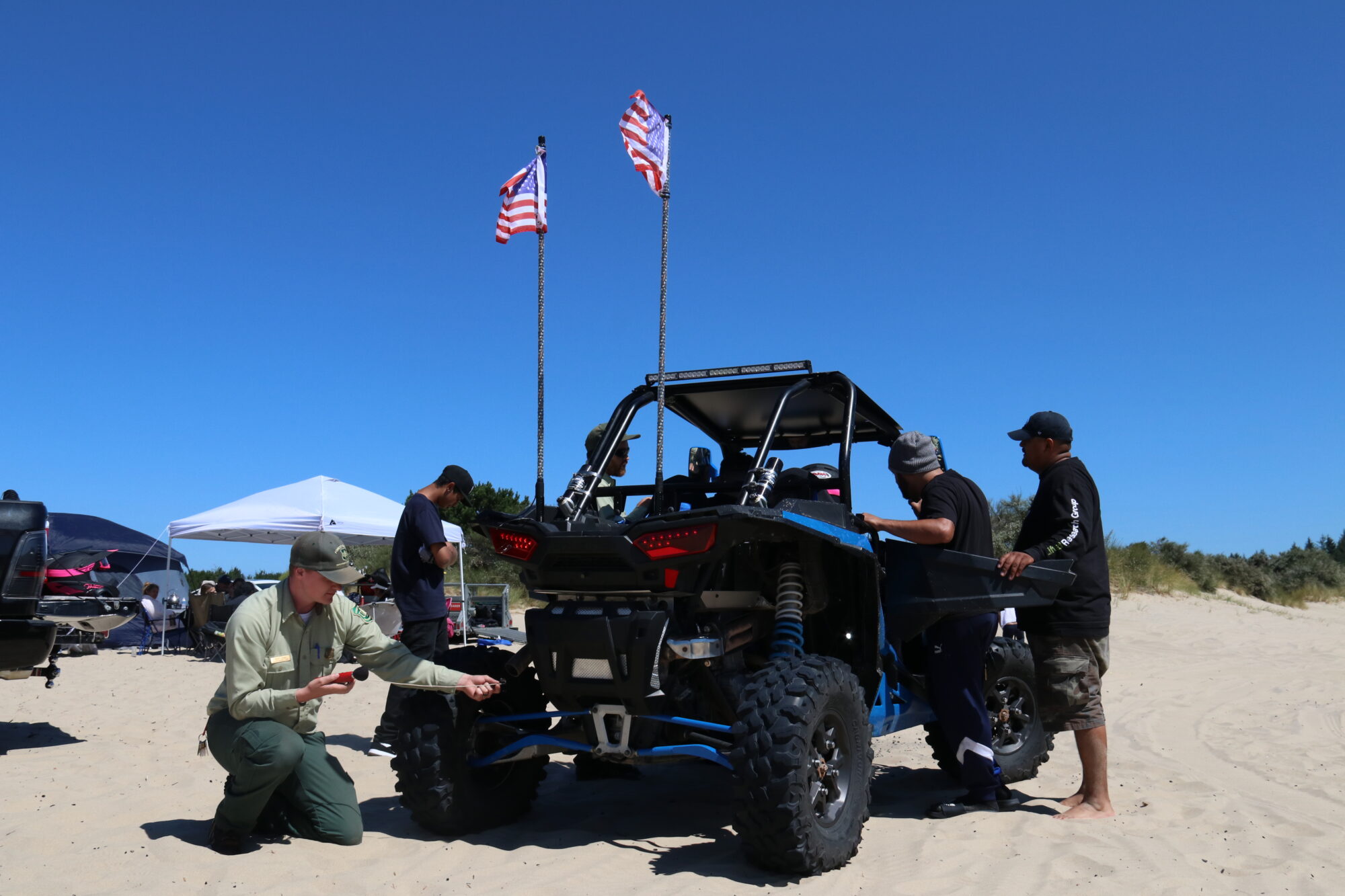 USFS provides an OHV sound check at the Oregon Dunes National Recreation Area