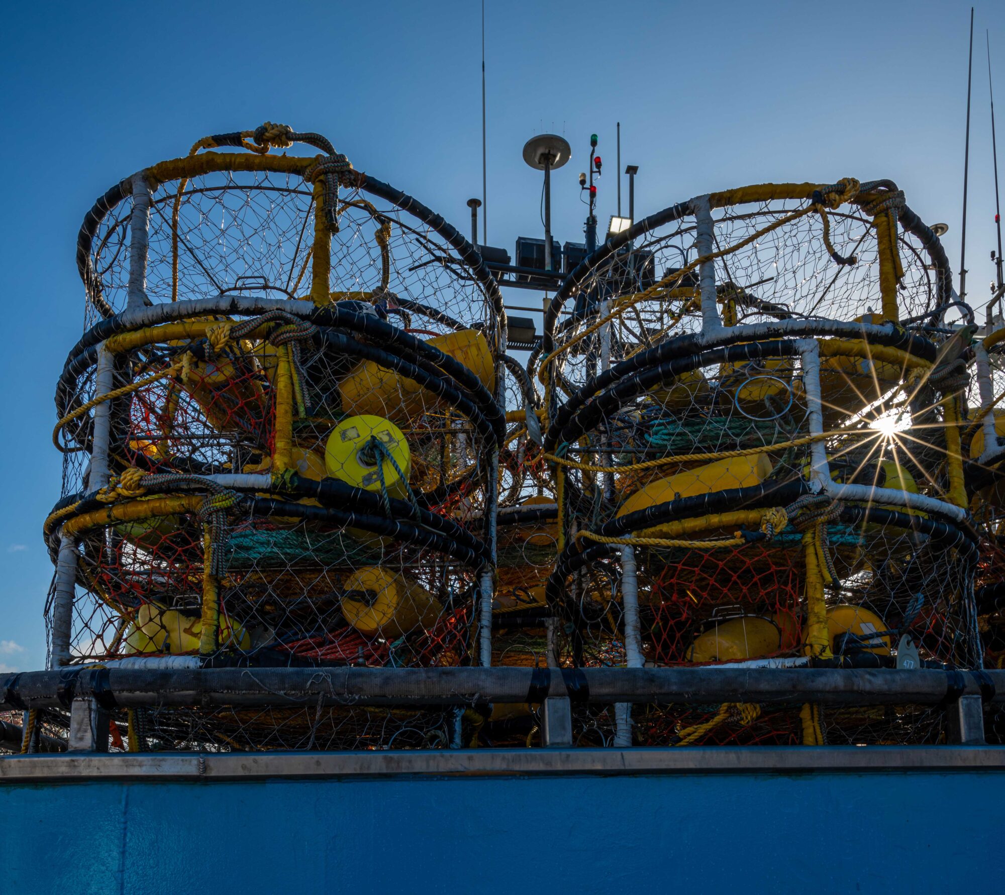 crab pots sunburst newport oregon
