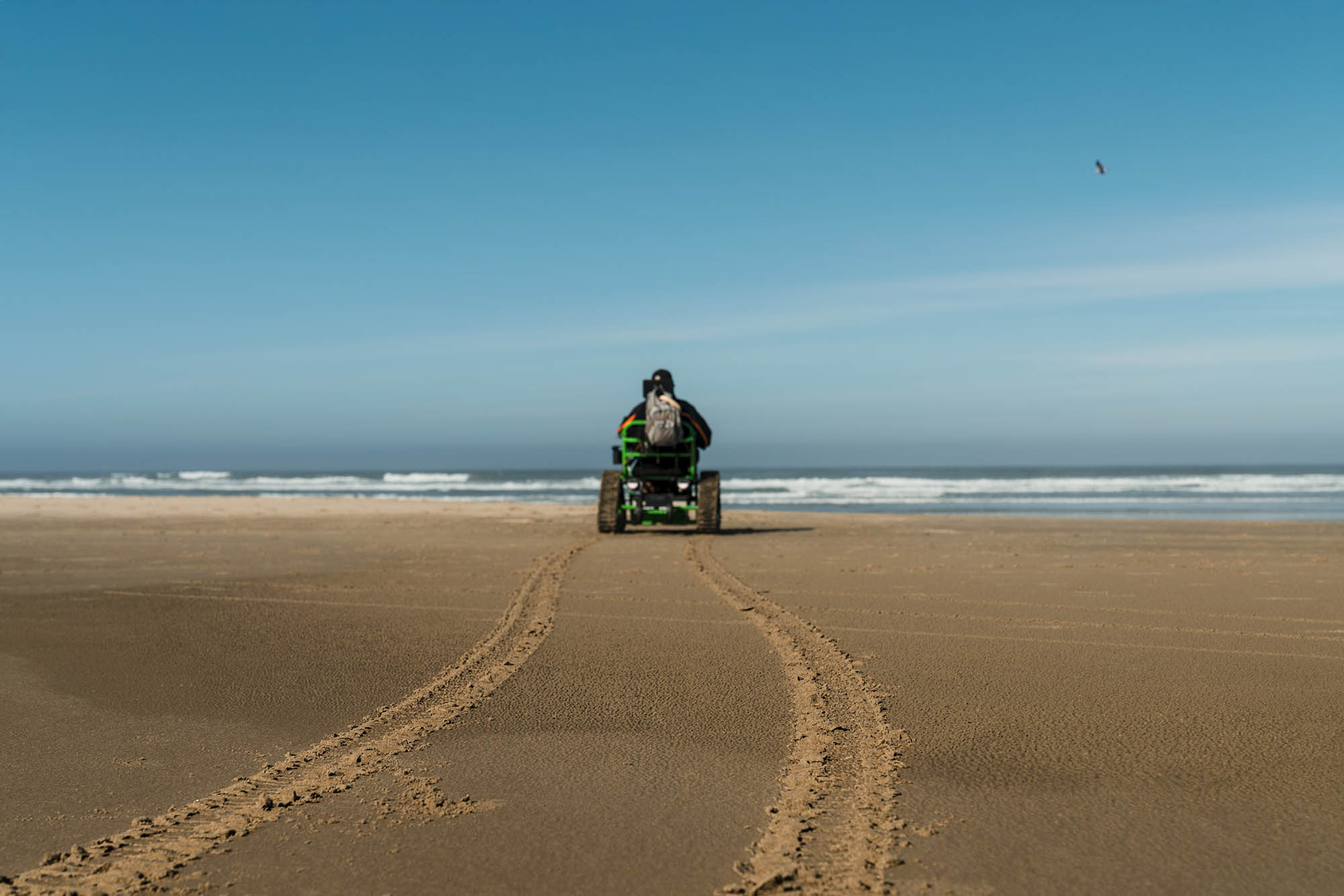 ocean beach sand track wheelchair