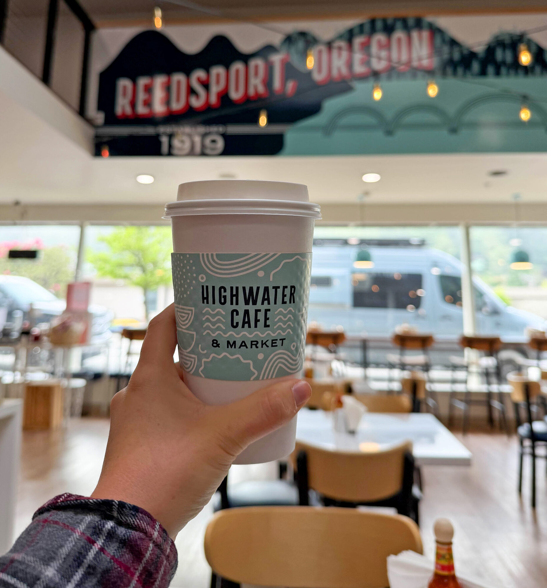 Reedsport highwater cafe market coffee cup