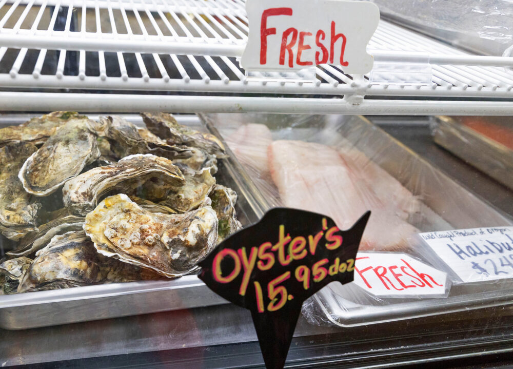 oysters store case Fisherman Direct Seafood by Rachelle Hacmac